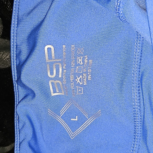 BSP better sports performance size L blue leggings with pockets - Picture 4 of 4